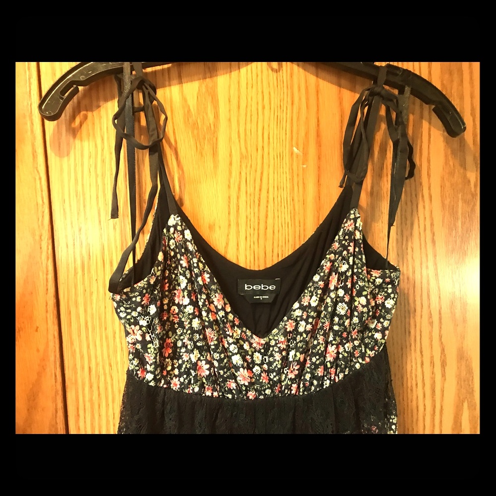 Floral Bebe floor length dress